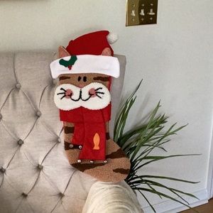Cat Christmas stocking